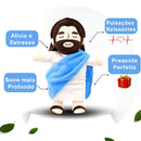 Santo Soninho™ - Pelúcia Jesus que Abraça com Fé e Acalma a Alma