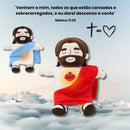 Santo Soninho™ - Pelúcia Jesus que Abraça com Fé e Acalma a Alma