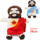 Santo Soninho™ - Pelúcia Jesus que Abraça com Fé e Acalma a Alma