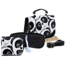 Kit Bolsa com Carteira Infantil de Panda