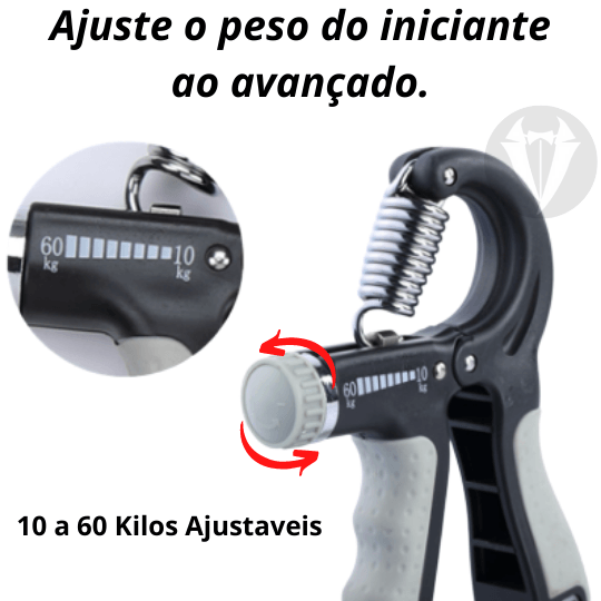 Hand Grip Flexor Force™ Antebraços Grandes e Fortes
