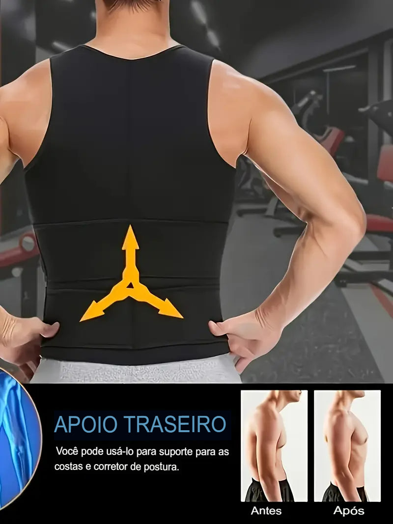 Camisa Masculina de Compressão Ultrafina Fit Shape Pro® + BRINDE EXCLUSIVO