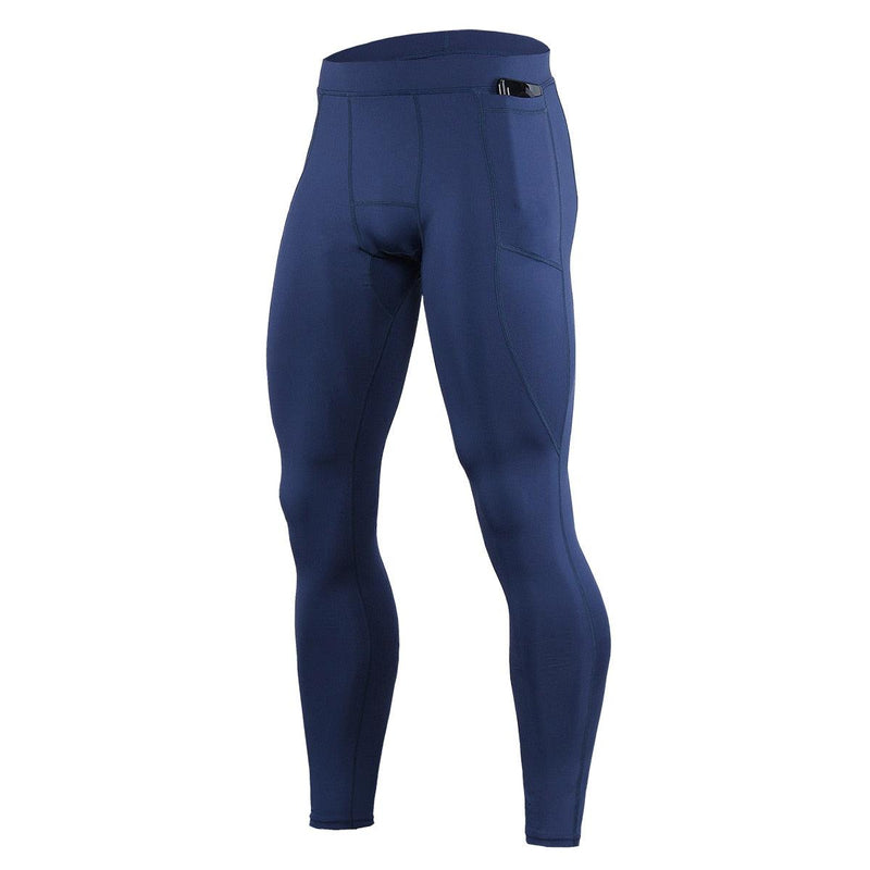 Calças de Compressão Masculinas com Bolso para Celular
