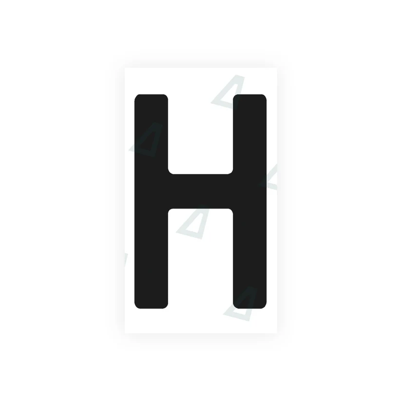 Adesivo - Letra "H"