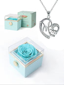 Colar ''Mom'' de Dia das Mães + Brinde de Caixa Rotativa com Rosa