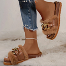 Rasteirinha Pelucia com Corrente