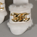 Rasteirinha Pelucia com Corrente