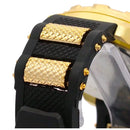 Conjunto Relogio Masculino Banhado a Ouro Original + Pingente + Colar com Cruz .