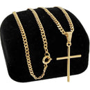 Conjunto Relogio Masculino Banhado a Ouro Original + Pingente + Colar com Cruz .