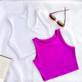 Kit 2 Cropped Feminino Suplex Básico Liso Gota