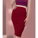 Saia Midi Canelada Tricot