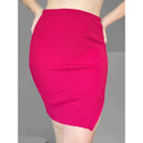 Saia Midi Canelada Tricot