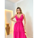 Vestido Longo Com Bojo Liso