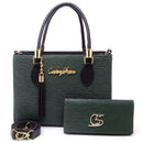 Kit bolsa + carteira GS Tradicional Moderna Transversal Feminina