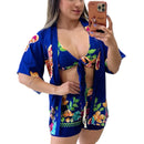 Conjunto Kimono Praia