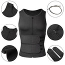 Colete Sauna Modelador com Cinturão Duplo