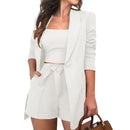 Conjunto Blazer e Shorts Feminino - Elegância e Conforto para Profissionais Modernas