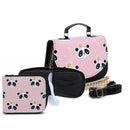 Kit Bolsa com Carteira Infantil de Panda