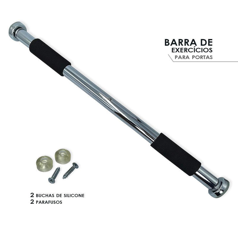 Barra de Exercício Porta Fixa Treino Musculação