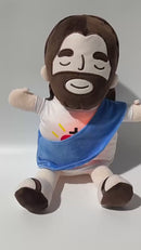 Santo Soninho™ - Pelúcia Jesus que Abraça com Fé e Acalma a Alma