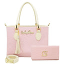 Kit bolsa + carteira GS Tradicional Moderna Transversal Feminina