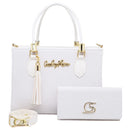 Kit bolsa + carteira GS Tradicional Moderna Transversal Feminina
