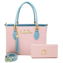 Kit bolsa + carteira GS Tradicional Moderna Transversal Feminina