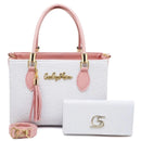 Kit bolsa + carteira GS Tradicional Moderna Transversal Feminina