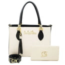 Kit bolsa + carteira GS Tradicional Moderna Transversal Feminina