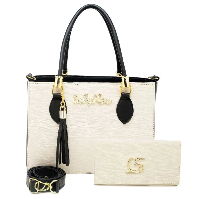 Kit bolsa + carteira GS Tradicional Moderna Transversal Feminina