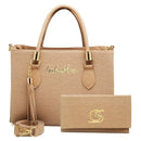 Kit bolsa + carteira GS Tradicional Moderna Transversal Feminina