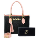 Kit bolsa + carteira GS Tradicional Moderna Transversal Feminina