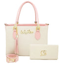 Kit bolsa + carteira GS Tradicional Moderna Transversal Feminina