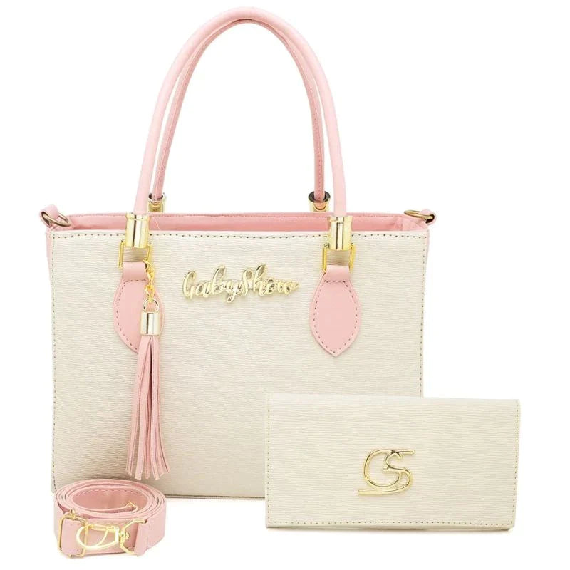 Kit bolsa + carteira GS Tradicional Moderna Transversal Feminina