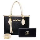 Kit bolsa + carteira GS Tradicional Moderna Transversal Feminina