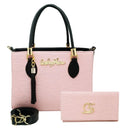 Kit bolsa + carteira GS Tradicional Moderna Transversal Feminina