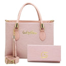 Kit bolsa + carteira GS Tradicional Moderna Transversal Feminina