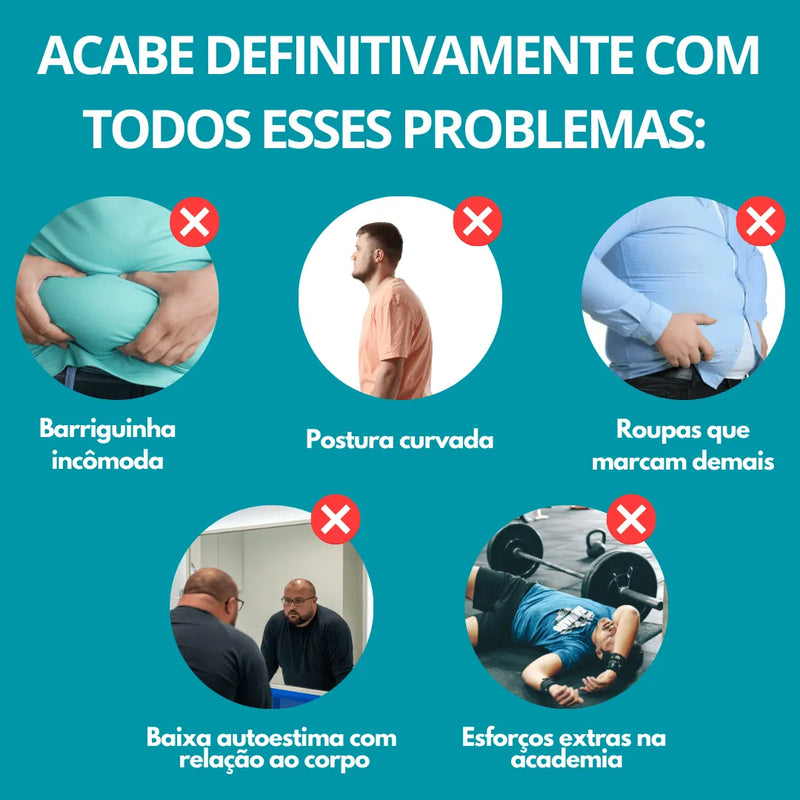 Camisa Masculina de Compressão Ultrafina Fit Shape Pro® + BRINDE EXCLUSIVO