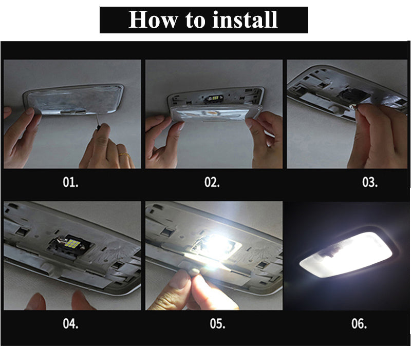 Kit de iluminação de lâmpada interna - para Chrysler PT Cruiser, 2000-12