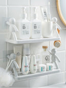 Plastic Kitchen Bathroom Organizer Holder With Adhesive