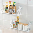 Plastic Kitchen Bathroom Organizer Holder With Adhesive
