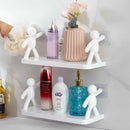 Plastic Kitchen Bathroom Organizer Holder With Adhesive