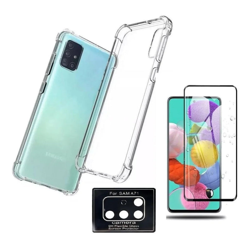 Compre Capa Anti Impacto - Samsung Galaxy A71 e GANHE Pelicula Vidro 3D/9D + Pelicula Camera 3D