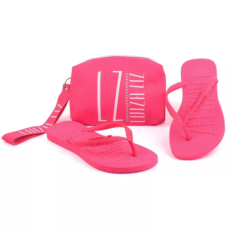 COMPRE Bolsa De Mão + Chinelo E GANHE Necessaire Carteira