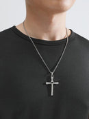 Cross Toretto 316L Steel Cord Necklace - Fast and Furious