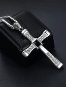 Cross Toretto 316L Steel Cord Necklace - Fast and Furious