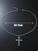 Cross Toretto 316L Steel Cord Necklace - Fast and Furious